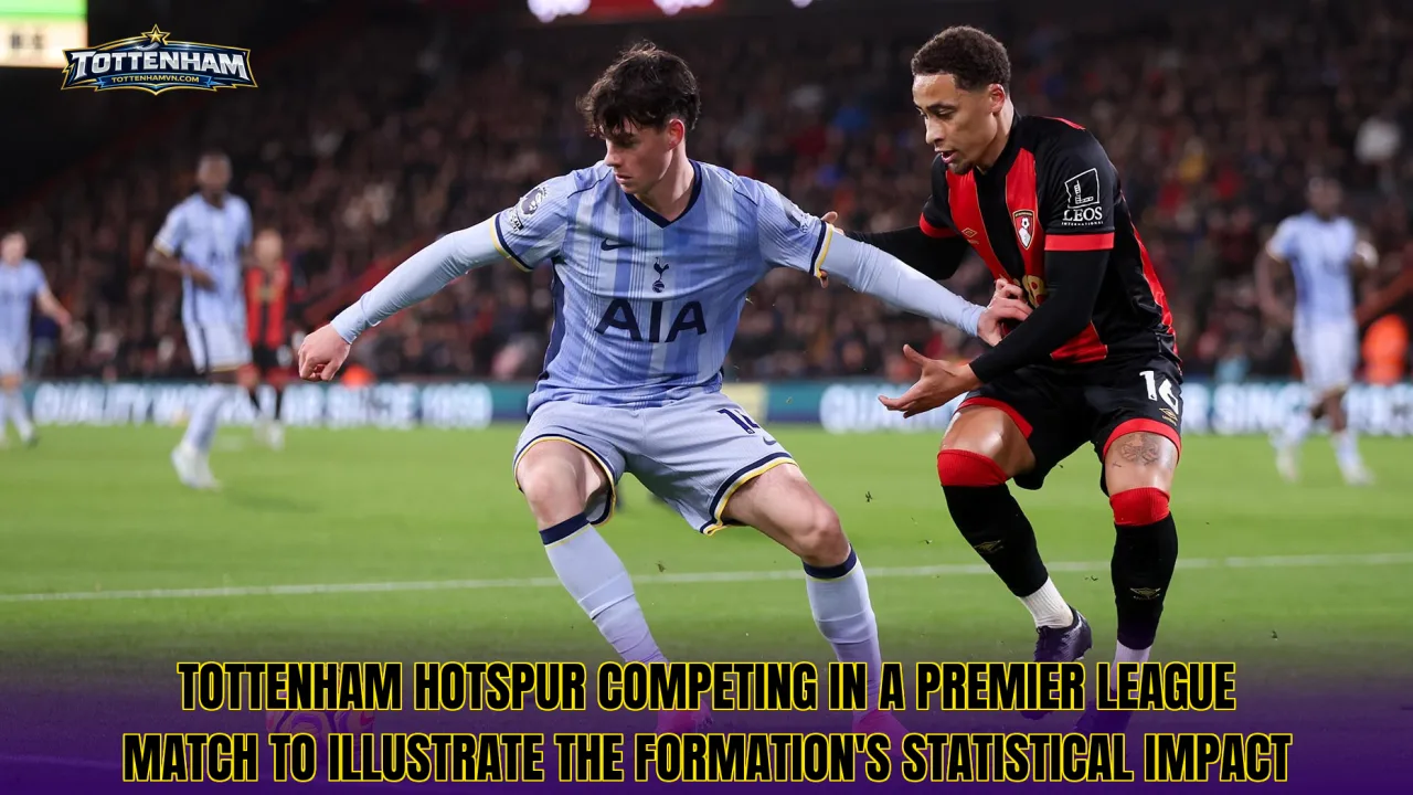 Tottenham Hotspur competing in a Premier League match to illustrate the formation's statistical impact