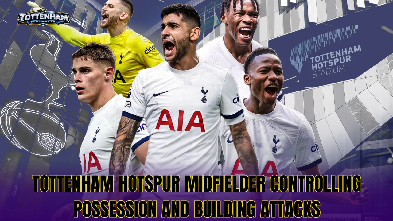 Tottenham Hotspur midfielder controlling possession and building attacks