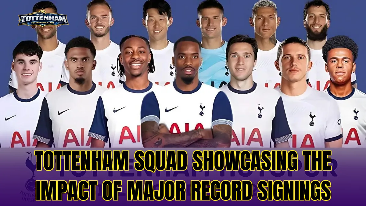 Tottenham squad showcasing the impact of major record signings