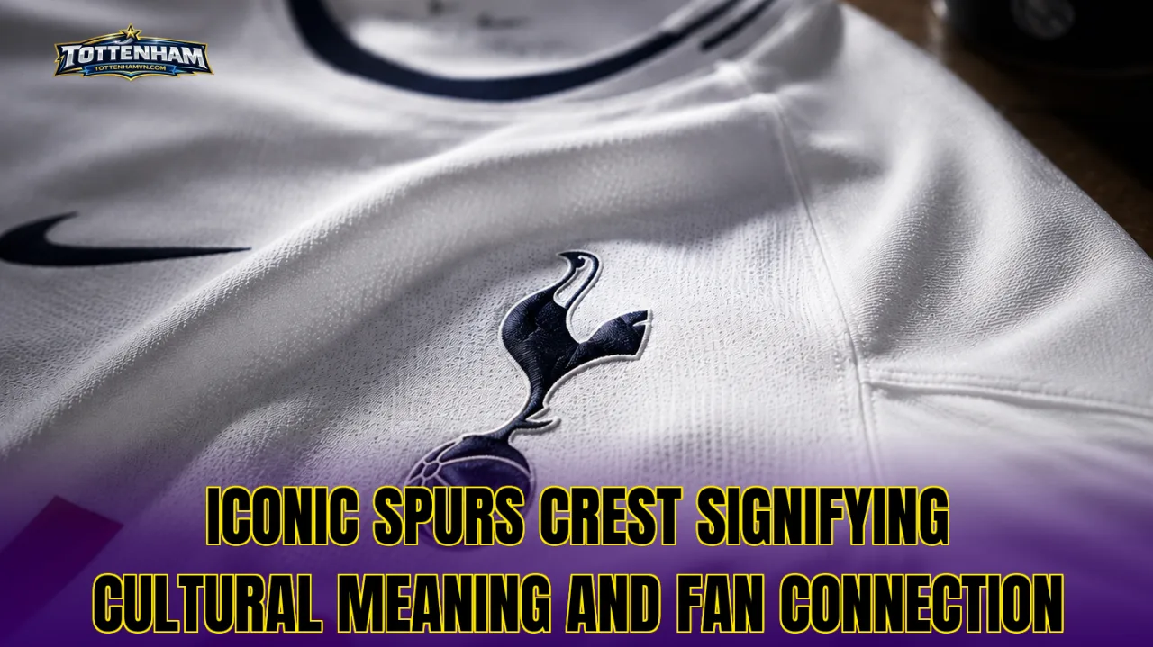 Iconic Spurs crest signifying cultural meaning and fan connection
