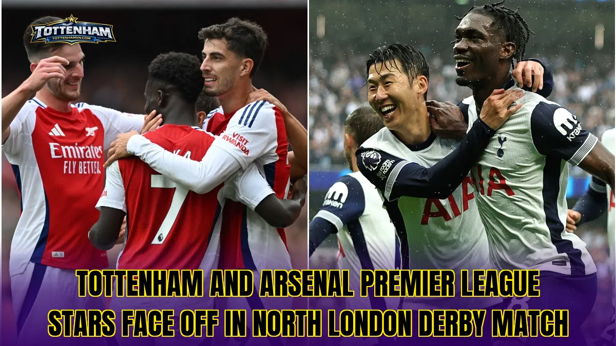 Tottenham and Arsenal Premier League stars face off in North London derby match